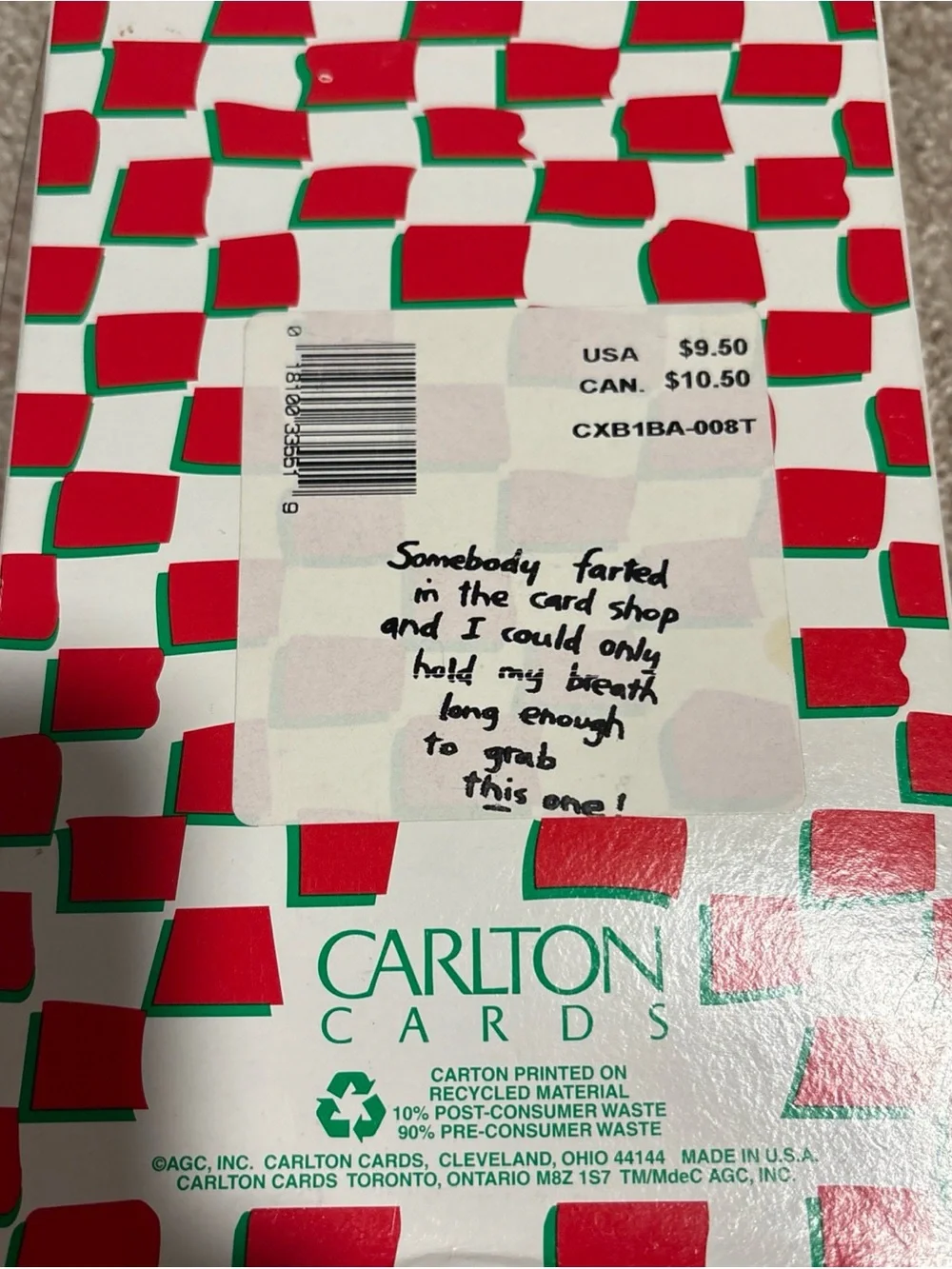Vintage Sandra Parents For Carlton Cards Xmas Cards Cat 20 Cards